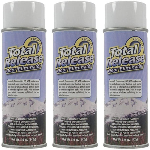 Total Release Odor Eliminator (3 Pack) – Fresh Air by Hi-Tech (5 oz Aerosols)