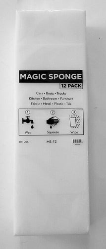 Magic Foam Eraser Sponges MS-12 by Hi-Tech (12 Pack)