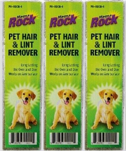 Magna Rock Pet Hair & Lint Remover Stone Block (3 Pack) PH-ROCK-1