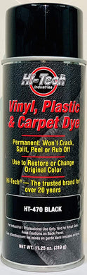 Hi-Tech Vinyl, Plastic & Carpet Dye – Black HT-470 (Single) 11.25 oz can