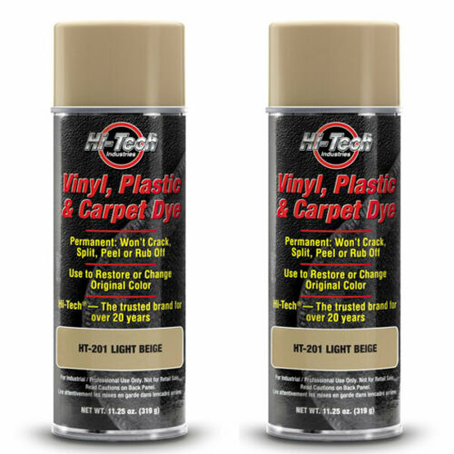 Hi-Tech Vinyl, Plastic & Carpet Dye – Light Beige HT-201 (2 Pack)