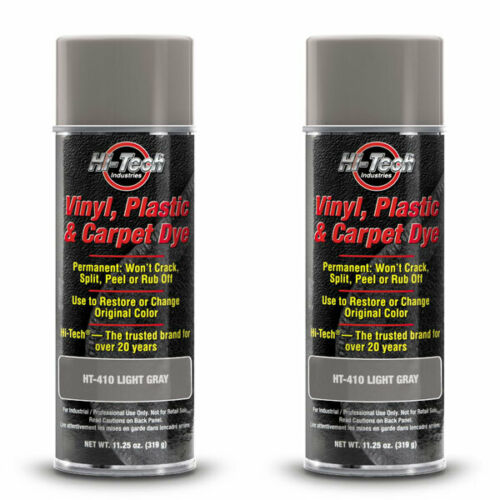 Hi-Tech Vinyl, Plastic & Carpet Dye – Light Gray HT-410 (2 Pack)