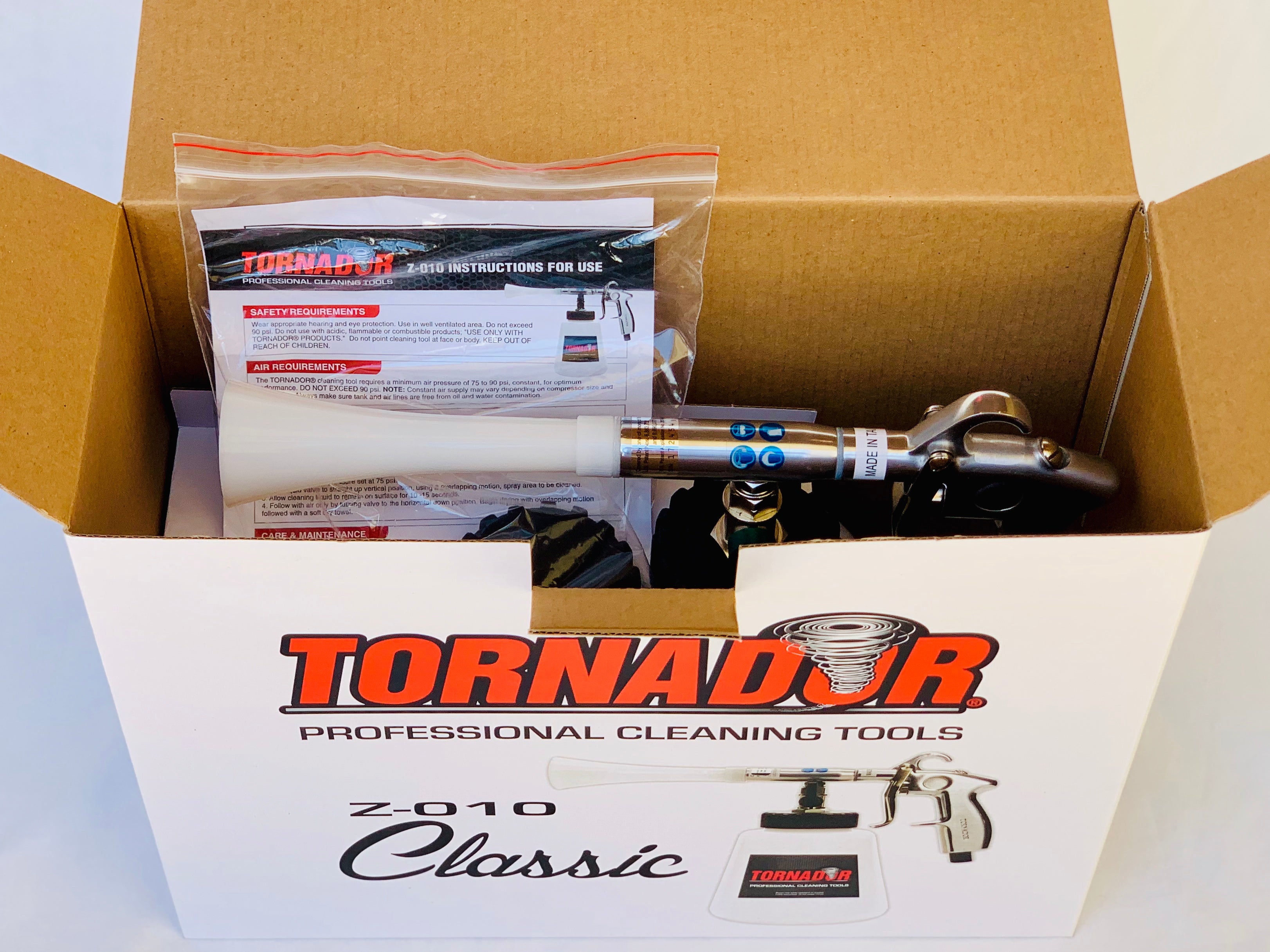 Tornador CT-100 White Cone for Z-010 Car Cleaning Gun & Z-014 Air